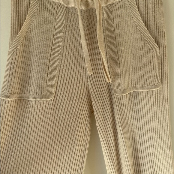 Splendid Cream Wide Leg Knit Jumpsuit - Picture 5 of 5